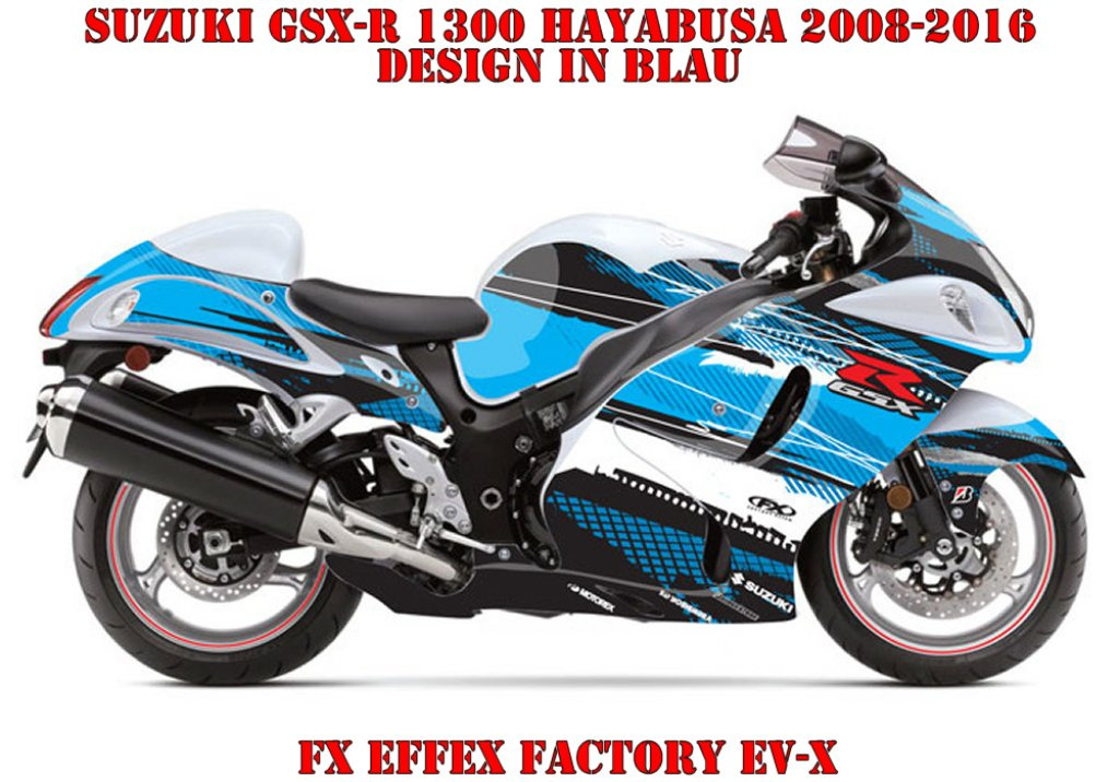 EV-X Blau für Suzuki GSX-R 1300 Hayabusa 2008-2018